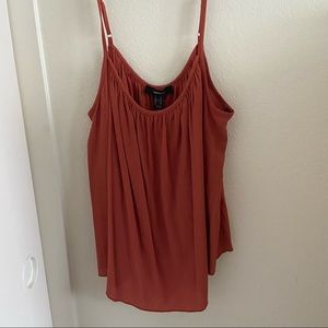 Forever21 Rust Color Plus Size Woven Top/Cami